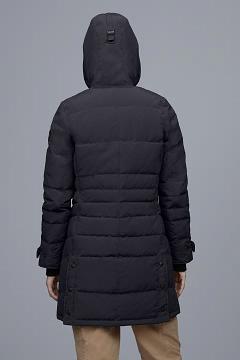 Chamarras Canada Goose Mujer Outlet - Lorette Abrigos Black Label Azul Marino RI0943765